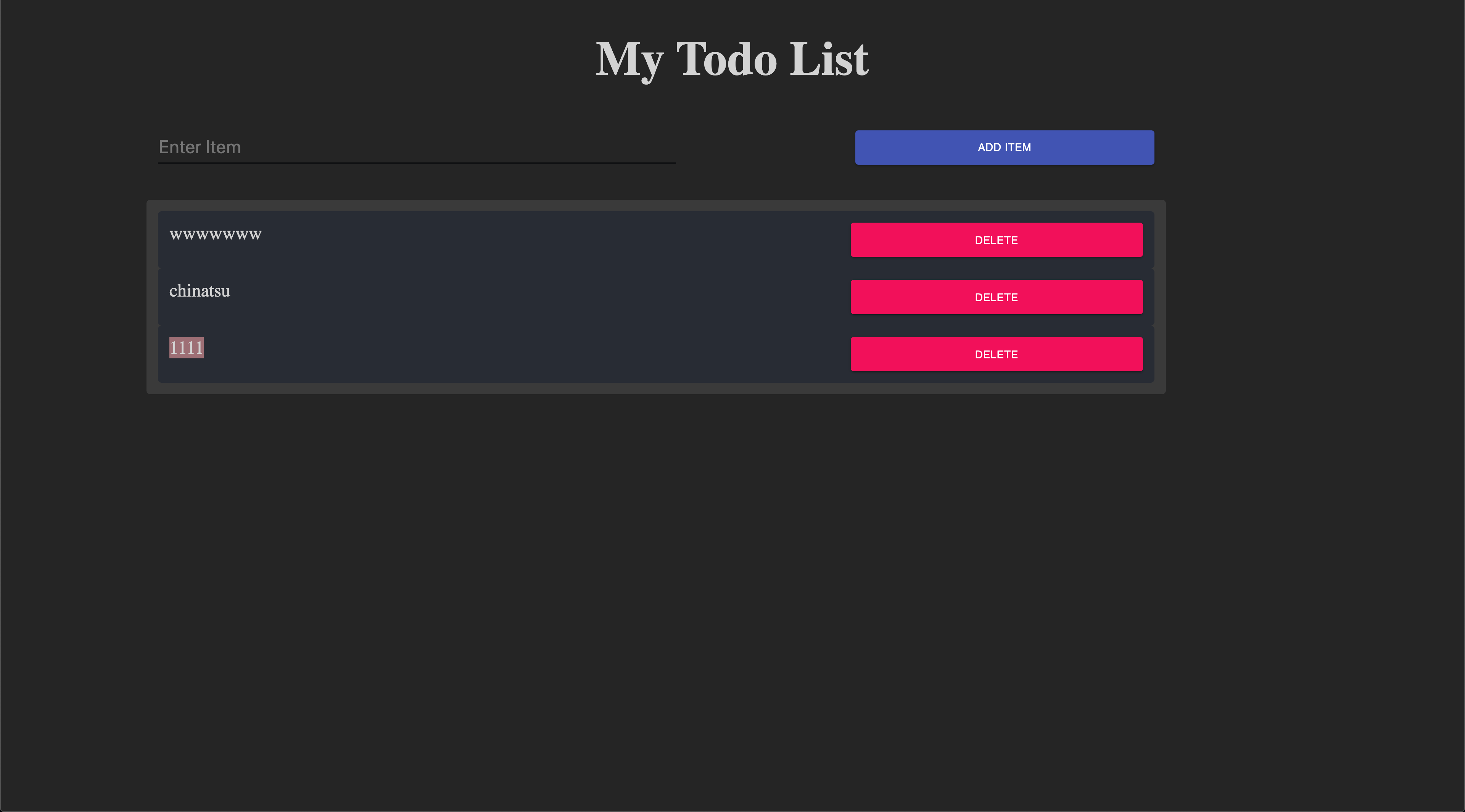 MERN Todo List